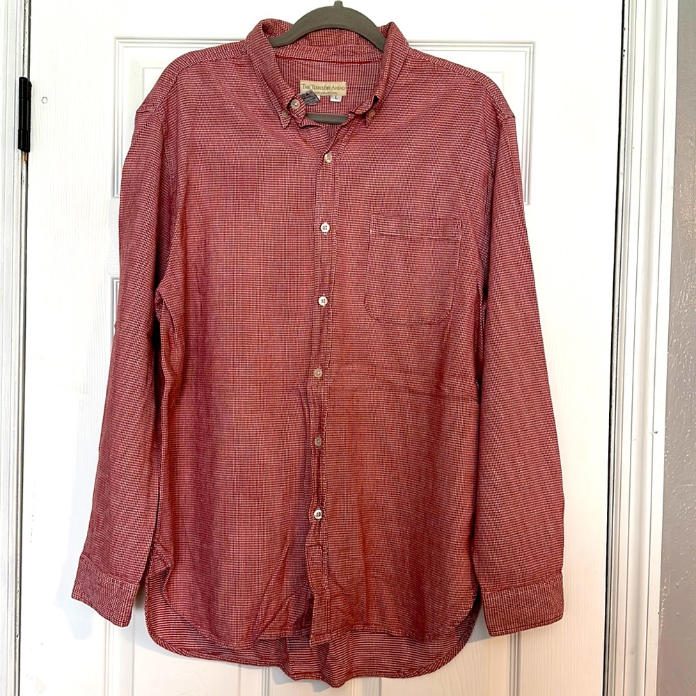 The Territory Ahead Mens Large Long Sleeve Button Down Shirt